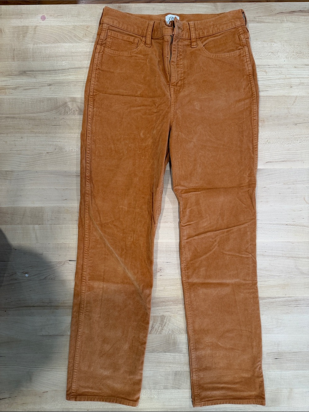 J. Crew Women’s Classic Straight Corduroy Jeans in Burnt Orange